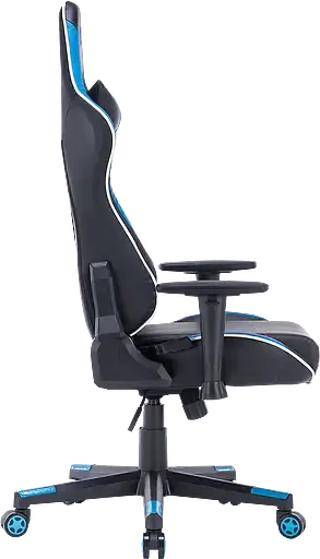 Геймерское кресло GT Racer черное с синим (X-2528 Black/Blue) - фото 3