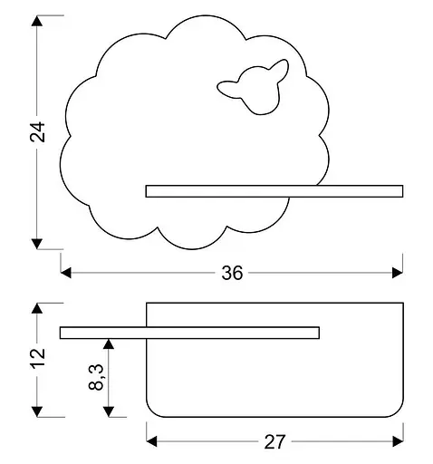 Настінний світильник Candellux 21-85122 SHEEP - фото 2
