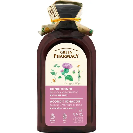 Бальзам-маска Зелена Аптека проти випадіння волосся Лопух та протеїни пшениці, 300 мл