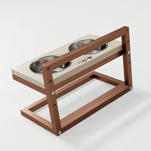 Hollky Flex S — миски на регульованій підставці для маленьких собак (2 × 0.450 л) - фото 5