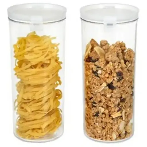 Набор акриловых контейнеров Motek Jarlock 2 шт круглой формы на 1,3 л (JAR-SET 2) - фото 1