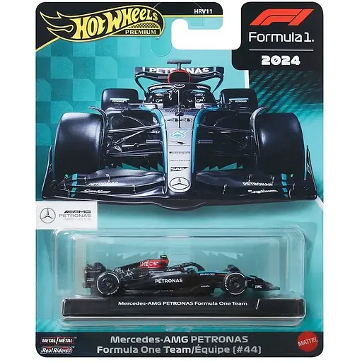Болід Hot Wheels Mercedes-Benz 2024 Lewis Hamilton Formula 1 колекційний (JBM16) - фото 6