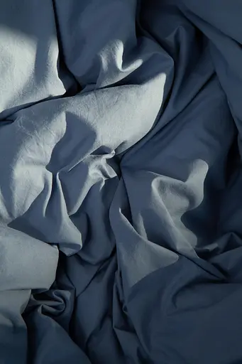 Комплект постільної білизни двоспальний євро 200х220 см варена бавовна White Dream Блакитно-сірий (2006) - фото 2