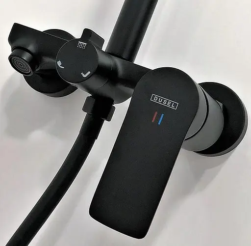 Душова система Dusel Lacio Black Matt (231355000), Чорний матовий - фото 10