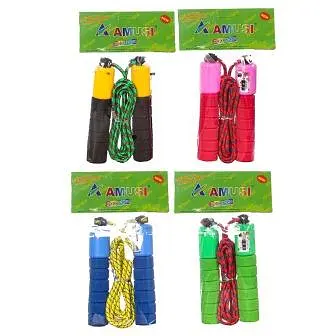 Скакалка, 250 см, канат, толщина 0.7 см, ручка 15 см, с счетчиком, BT-JR-0010 (в ассортименте) - фото 2