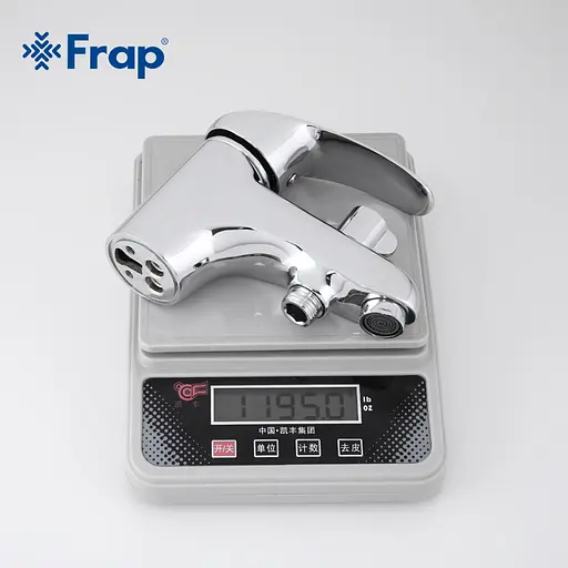 Змішувач для умивальника з гігієнічним душем шпилька 40 Frap 1/10, Хром F1221 - фото 6