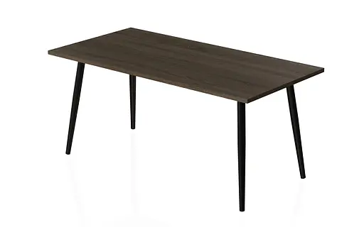 Стіл журнальний Монтана Ferrum-decor 45x100x50 Чорний метал ДСП Дуб Сонома Трюфель 16 мм (FRD-106715) - фото 4