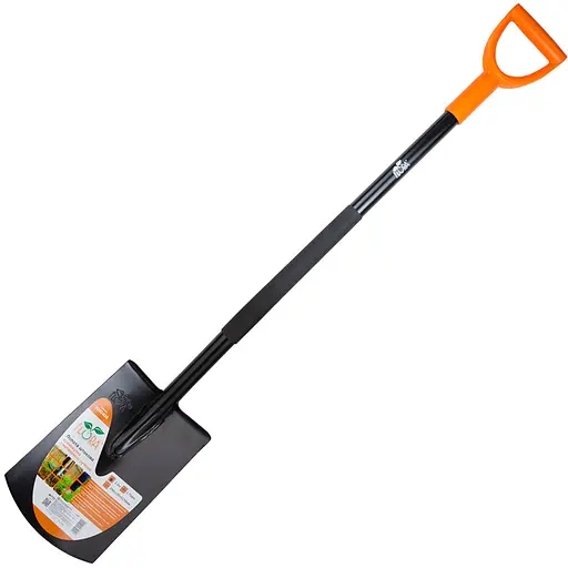 Лопата штыковая Flora прямоугольная с металлической ручкой 290×195×1170мм (5045404) - фото 1