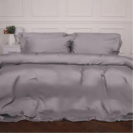 Простирадло MirSon Tencel №06 Gray 180x220 см (2200009370694) - фото 2
