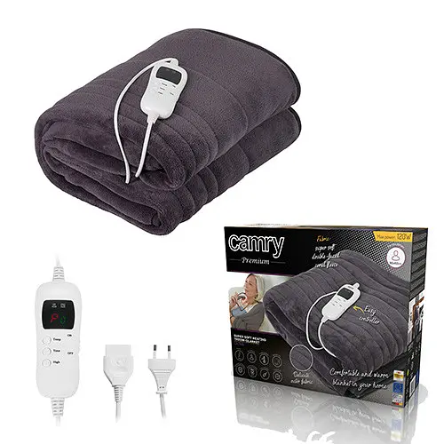 Электрическое одеяло 160x180см с таймером  супер мягкое Camry CR 7418 - фото 3