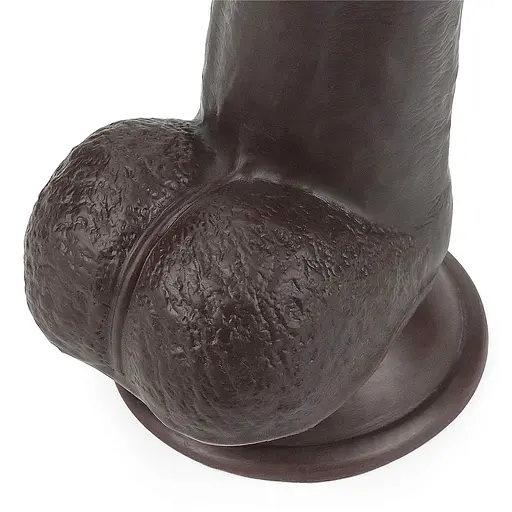 Фаллоимитатор LoveToy Sliding Skin 24 см коричневый - фото 11