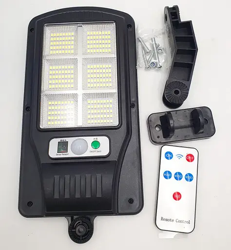 Вуличний світильник ліхтар акумуляторний Solar Sensor Light BK-240-SMD-B з пультом на сонячній батареї - фото 2