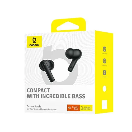 Навушники Baseus Bowie E17 True Wireless bluetooth Earphones чорні A00072200113-Z1 - фото 5