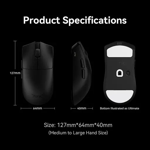 Миша ATK Blazing Sky X1 Ultimate Black (ATK-X1-ULTI-BLK) [142225] - фото 10