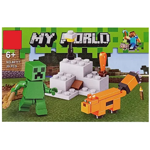 Конструктор дитячий Minecraft, 38 деталей, 15x10x4 см