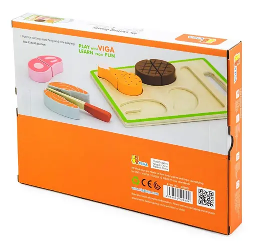 Набір іграшок Пікнік Viga Toys 50980 Дерев'яні іграшки продукти - фото 5