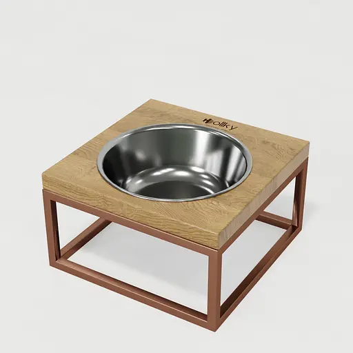 Hollky Base Solo M — миска на підставці для котів і середніх собак (1 × 0,8 л) - фото 2