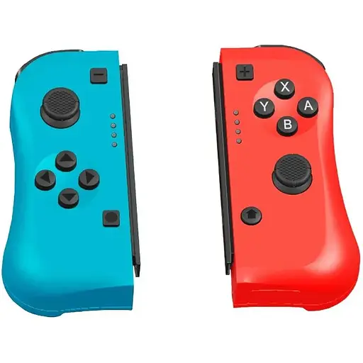 Контроллер Joy pad Wireless Joy con game Controller запасная пара Nintendo Switch - красный и синий - фото 2