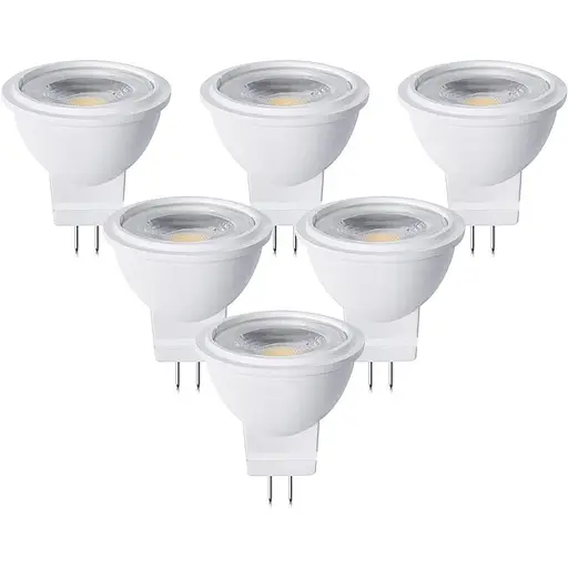 Bonlux Пакет із 6 світлодіодів 12 V 3 W GU4 Reflektor LED MR11 Spotlight Warm White 3000 K GU4 Bi-Pin 35MM 270LM Еквівалентно 25W