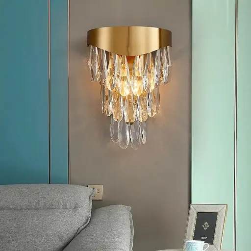 Бра з кришталевими крапельками Line F MB 9132/2 - фото 1