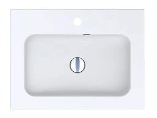 Умивальник Miraggio Della 600 mirasoft 0001016, Білий матовий - фото 3