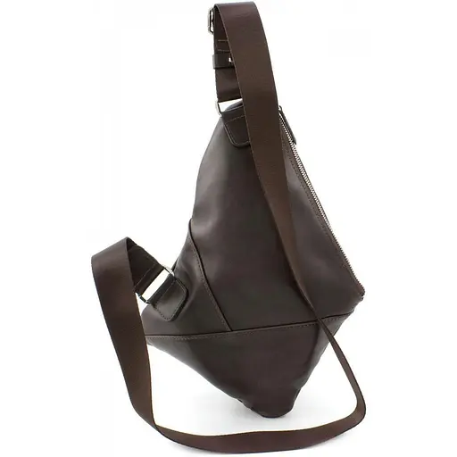 Чоловіча шкіряна сумка-слінг GRANDE PELLE 21х31х1.5 см sum0025497 - фото 3