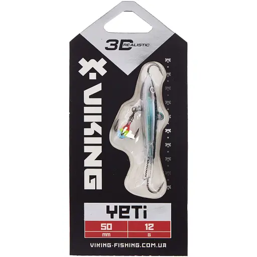 Балансир Viking Fishing Yeti Ice Jig 50mm 12.0g #14 Dark Mackerel - фото 2