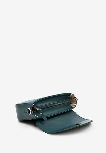 Жіноча шкіряна сумка Molly зелена - фото 7