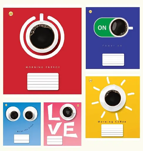 Зошити учнівські 48 аркушів клітинка Тверда Кава, 10 шт. в упаковці