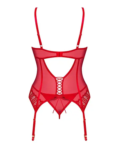Корсет Obsessive Ingridia corSet & thong XL/2XL - фото 4