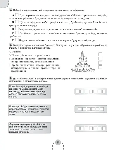 Історія України. Всесвітня історія 6 клас. Робочий зошит та діагностичні роботи - фото 2
