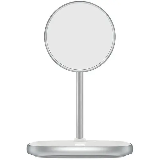 Зарядний пристрій Qi Baseus Swan Magnetic Desktop Bracket Wireless Charger (WXSW-02) білий - фото 1