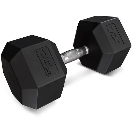 Гантеля шестигранная Trex Sport прорезиненная TX-250RD 25кг