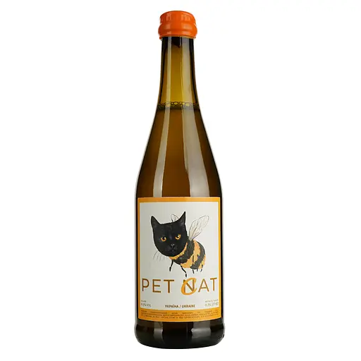 Мед питьевой игристый Сикера Pet-Cat сухой белый 8% 0.75 л