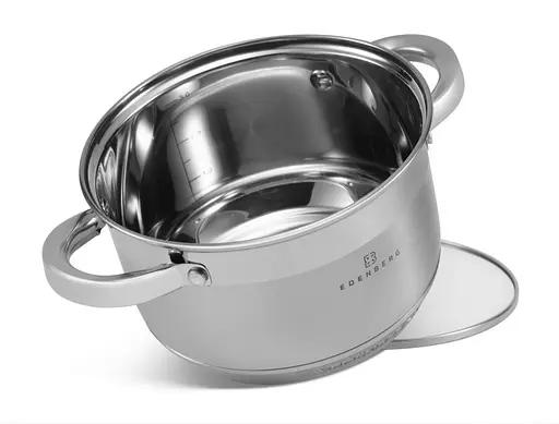 Набор кастрюль Edenberg EB-4032 8 предметов из нержавеющей стали 2.1л, 3.0 л, 4.0 л, 6.6 л - фото 2