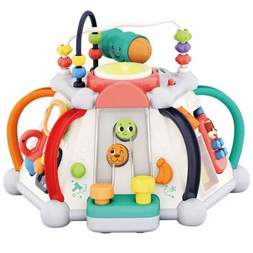 Музыкальная развивающая игрушка Мультибокс 806 в комплекте лабиринт и молоточек - фото 2