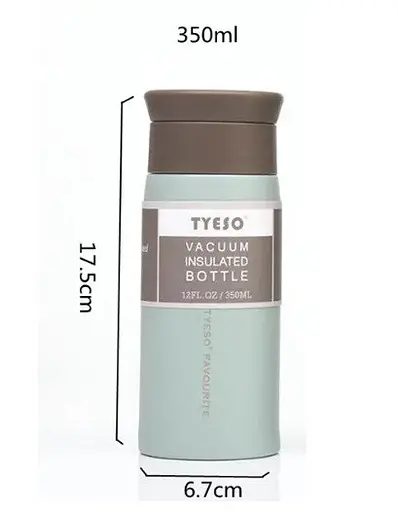 Термос Tyeso 350 мл из нержавеющей стали зеленый - фото 2