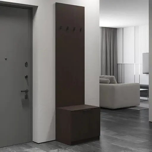 Вішалка для передпокою VAYS підлогова з тумбою для взуття M-43 - фото 4