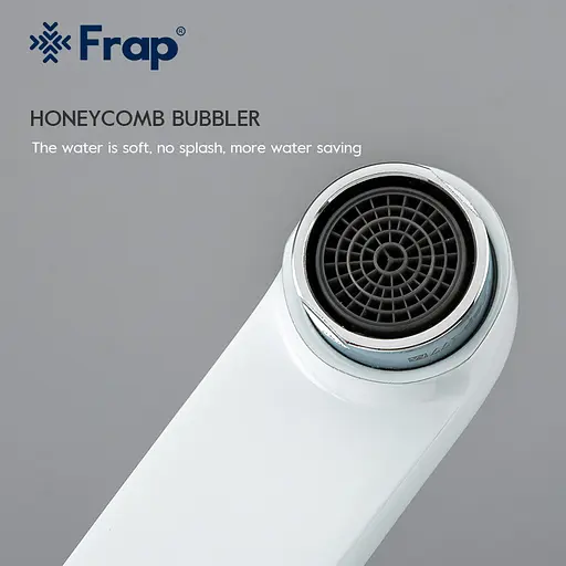 Душова система Frap F2449, поворотний вилив - перемикач на лійку, 3 режими, білий/хром - фото 4