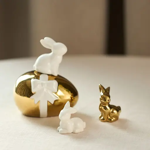 Статуэтка декоративная MBM HOME Апельсиновый кролик белый (DH-ST-41 WHITE) - фото 3