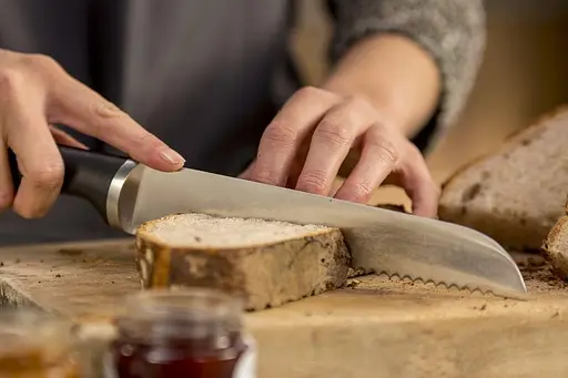 Tefal Нож для хлеба Ice Force, 20см, нержавеющая сталь, пластик, черный - фото 3