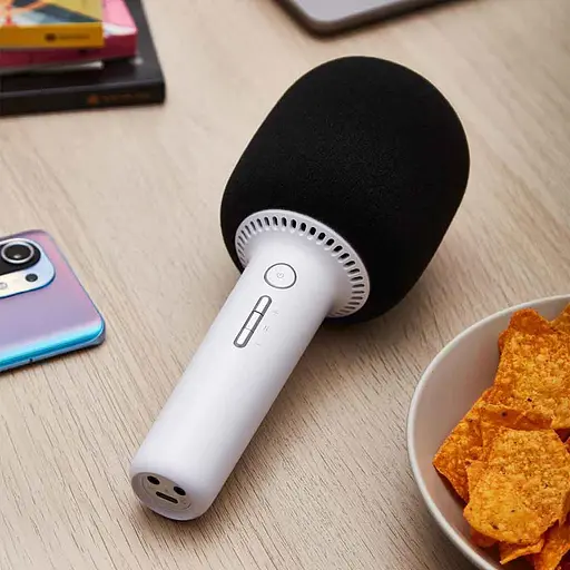 Караоке-микрофон Xiaomi Yhemi Karaoke Microphone 2 (YMMKF005) White - фото 3