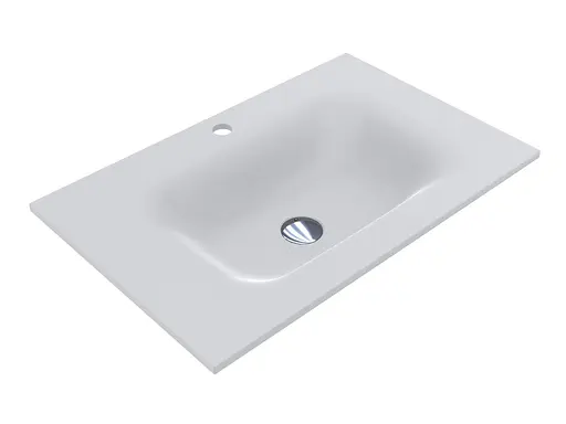 Умивальник Miraggio Jessel 700 mirasoft 0001089, Білий матовий - фото 4