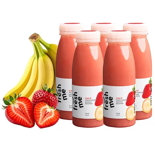 Смузі FreshMe Triple Treat Манго, Шпинат і Полуниця Набір 250 мл х 35 шт - фото 2
