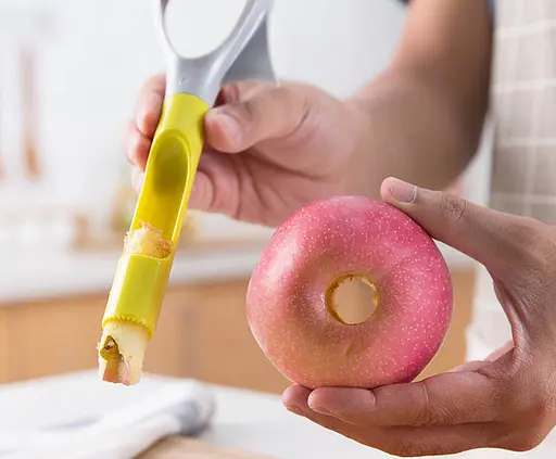 Нож для удаления сердцевины яблока авокадо фруктов пластиковый многофункциональный 5 в 1, Qsheng 84836 - фото 6