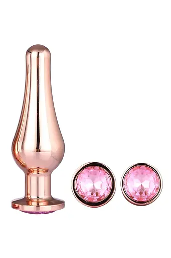 Анальна пробка Gleaming Love Pleasure Plug Set 3 шт. (рожевий) - фото 2