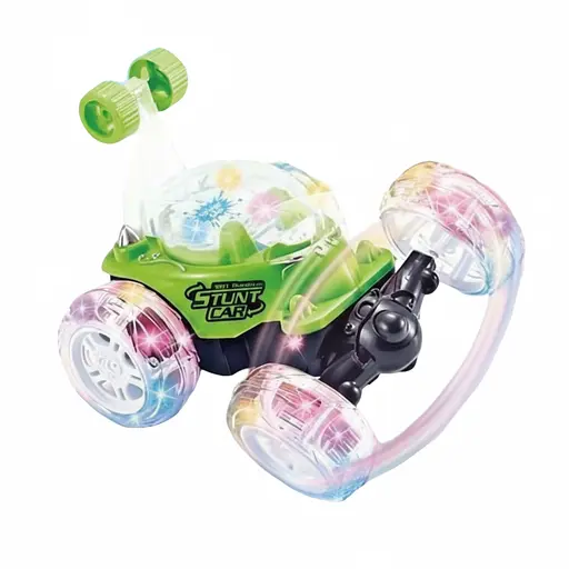 Радиоуправляемая машина-перевертыш 360° CD-TJ 005-01, аккумулятор 3.6V, с подсветкой и музыкой, Зеленая