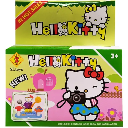 Конструктор Котик Bambi SL8902 фигурка Китти подставка оборудование аксессуари Вид 2 - фото 1