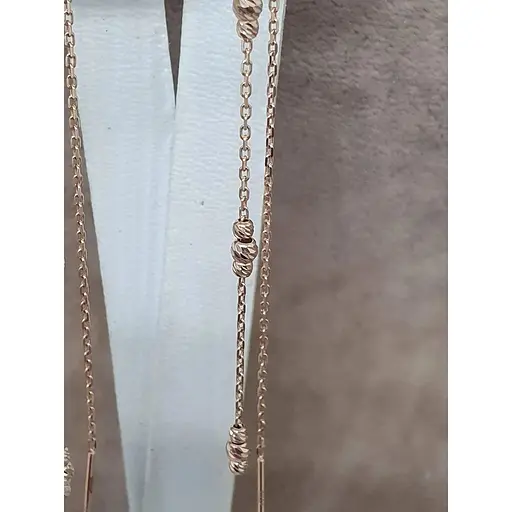 Золотые серьги-протяжки Favoritum Шарики. 210166_1 - фото 4