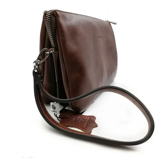 Шкіряний чоловічий клатч GRANDE PELLE 17х26х7 см nsa0001418 - фото 3